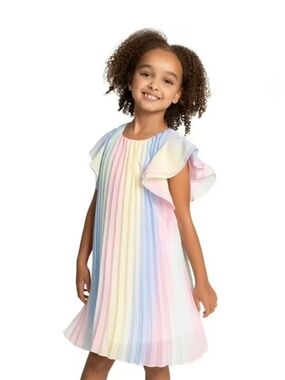 Rare Editions Girls Short Chiffon Dress